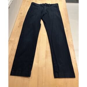 30x30 J Crew Men's Stretch Chino Pants Navy Blue Cotton Stretch